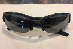 pair of black sunglasses