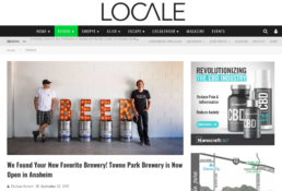 locale features Towne Park brewery