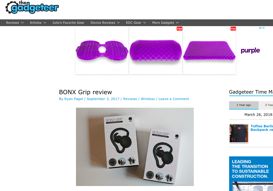 the gadgeteer features bonx earbuds