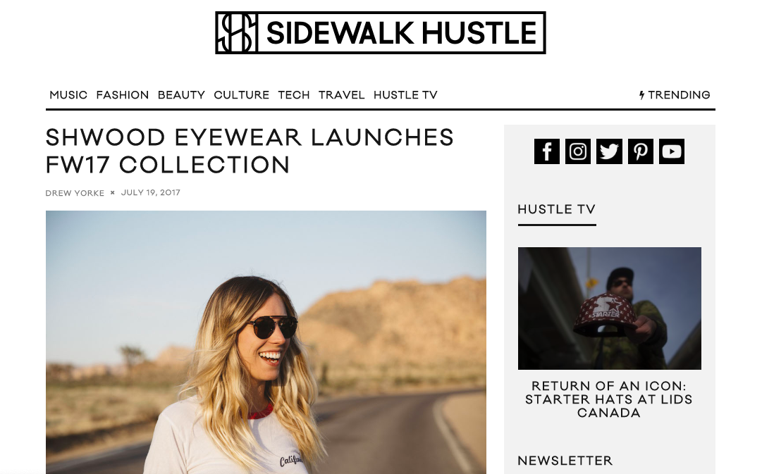 sidewalk hustle features Shwood Eyewear newest launch