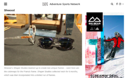adventure sports network features Shwood glasses