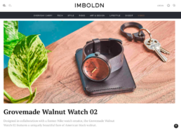 imboldn features grovemade watch