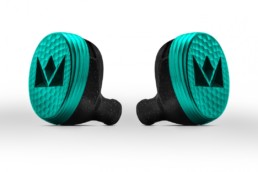 modeling the noble audio earbuds