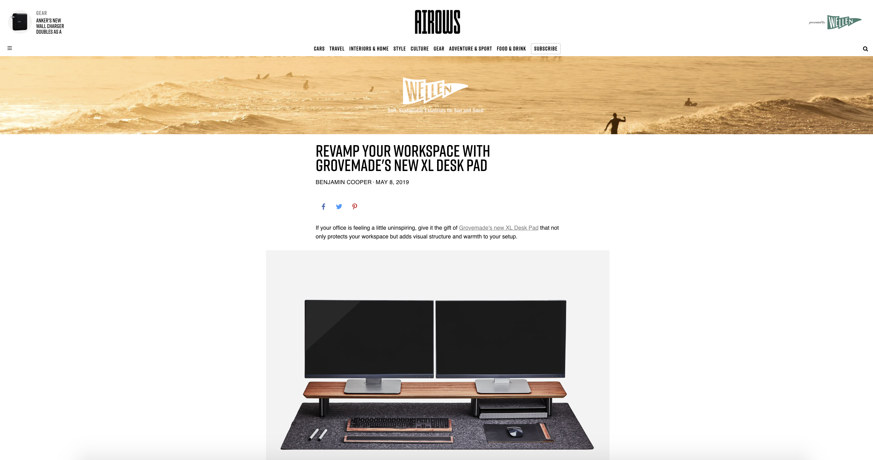 arrows features grovemade monitor stand