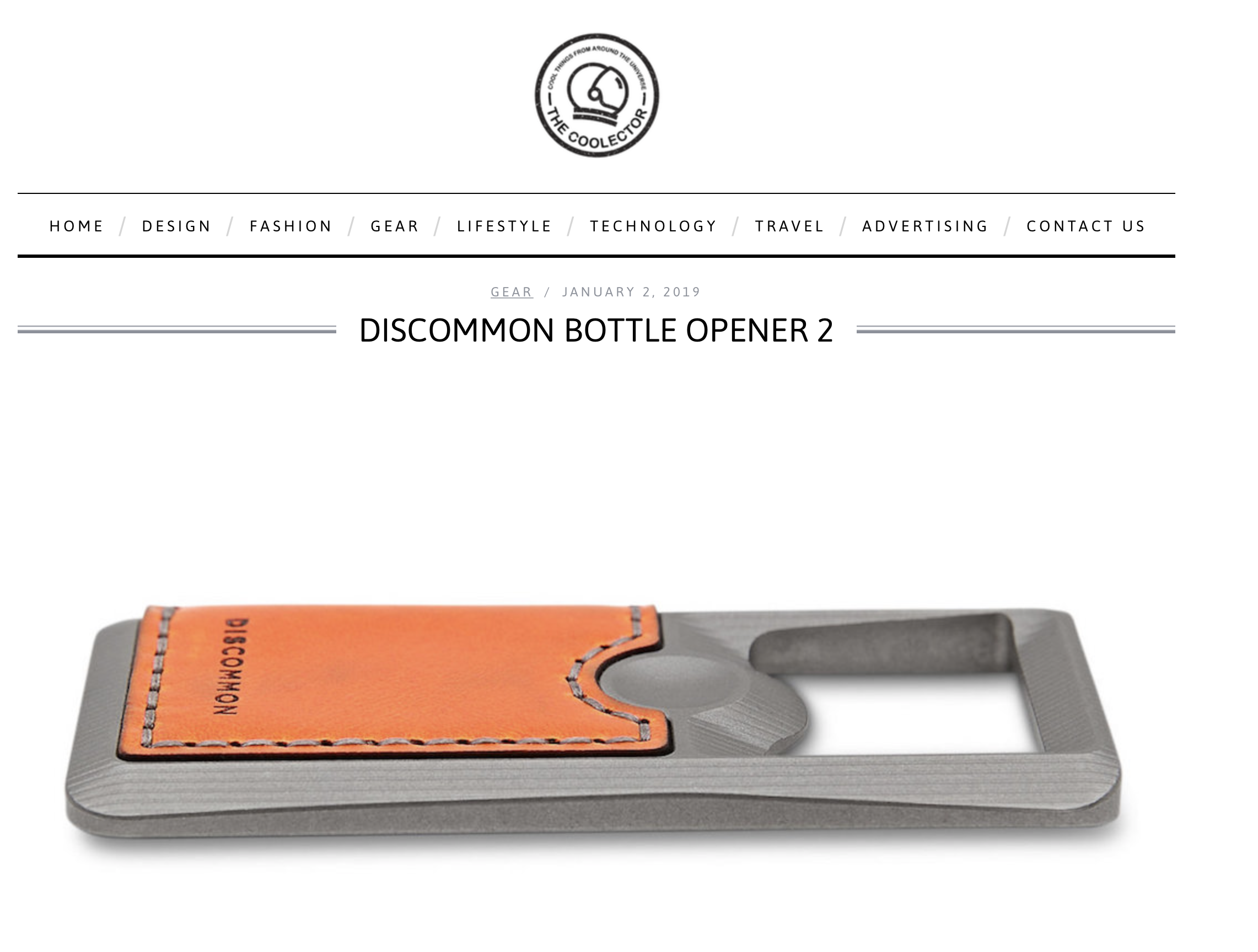 the collector features discommodes bottle opener
