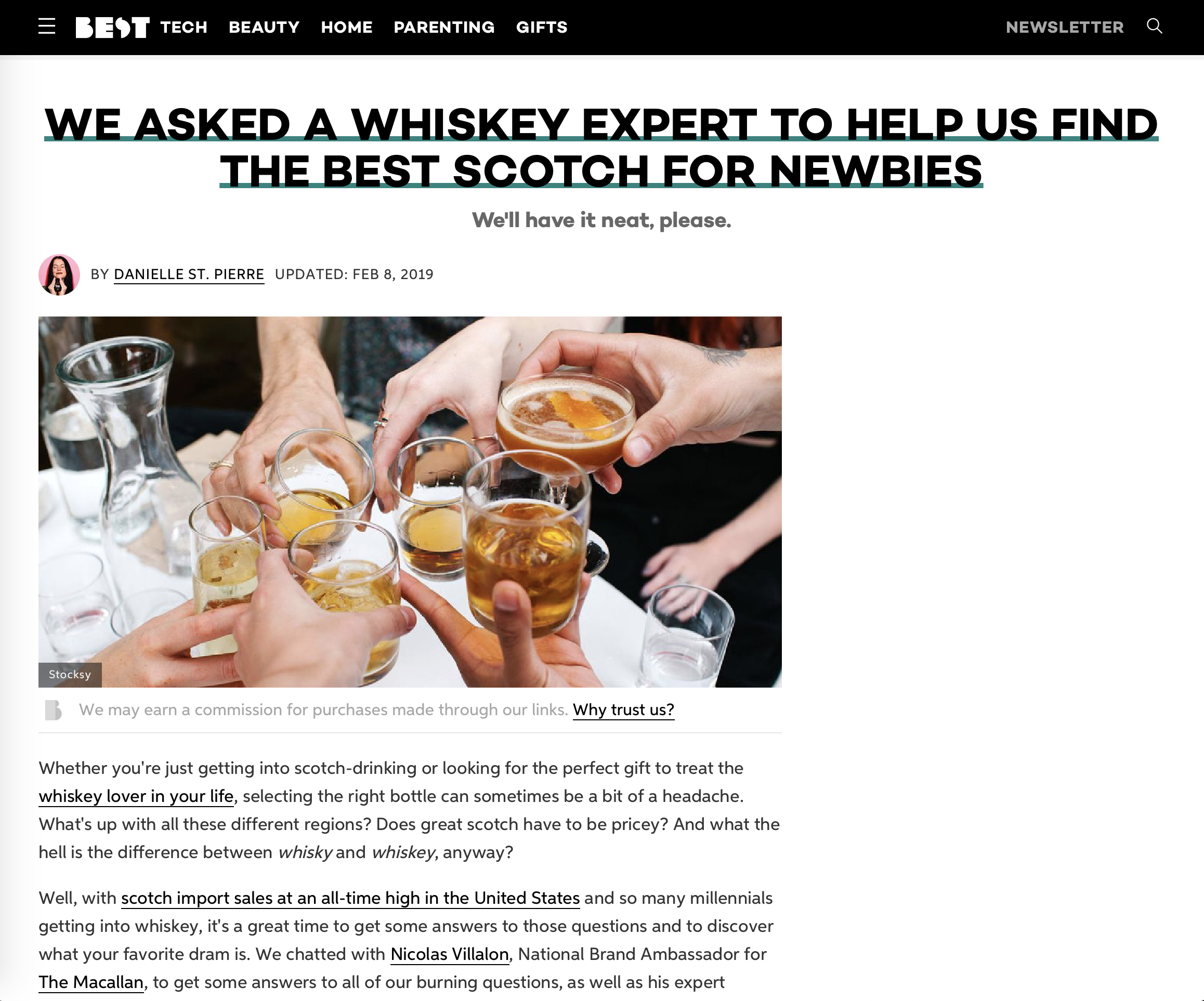 best tech features the glenrothes