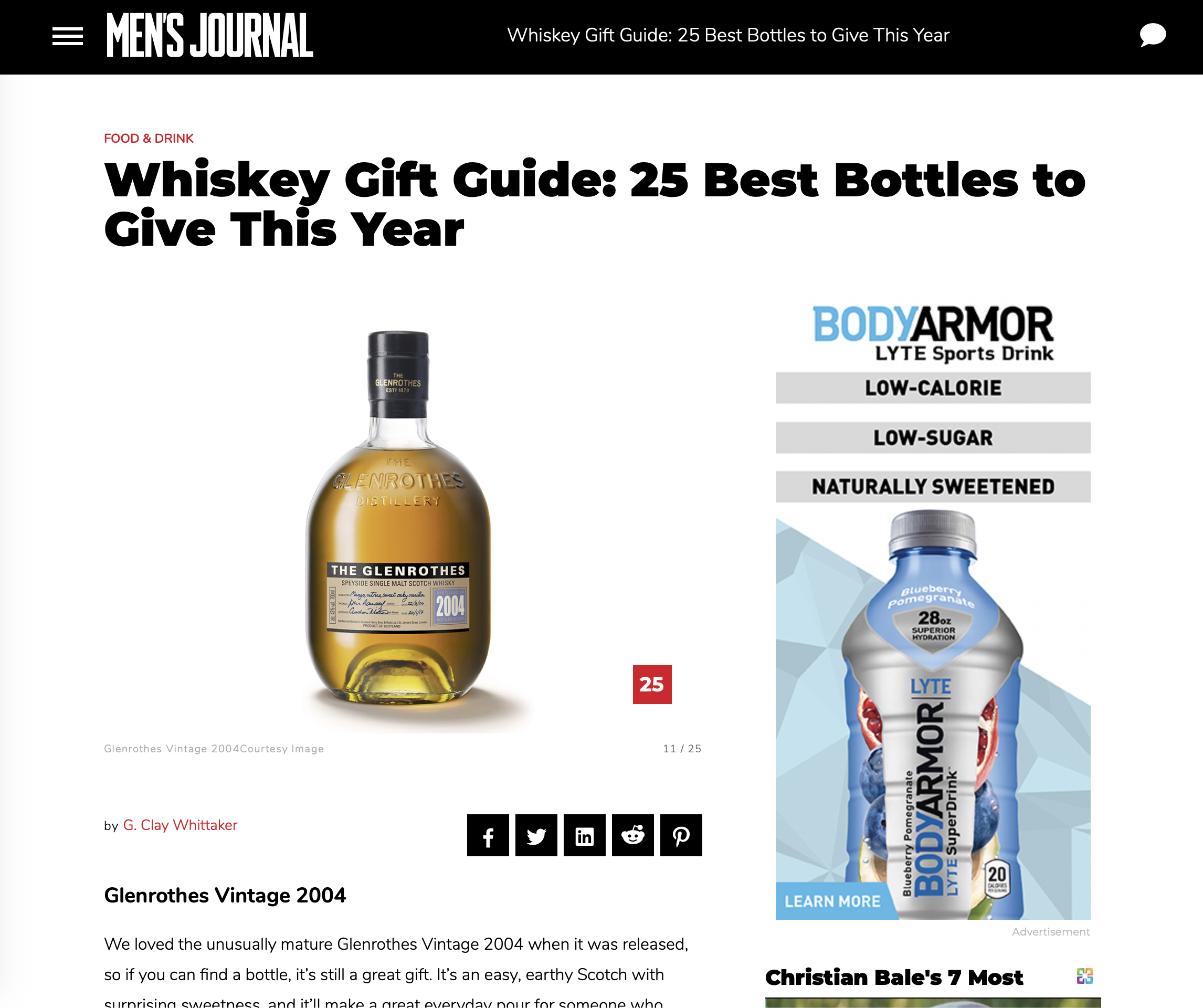 mens journal features the glenrothes
