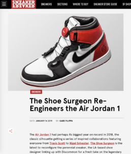 Discommon air Jordan 1 shoe feature