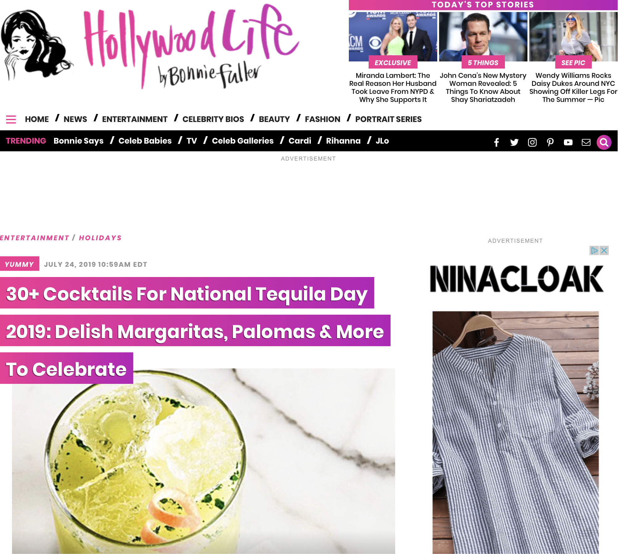 Hollywood life features nosotros