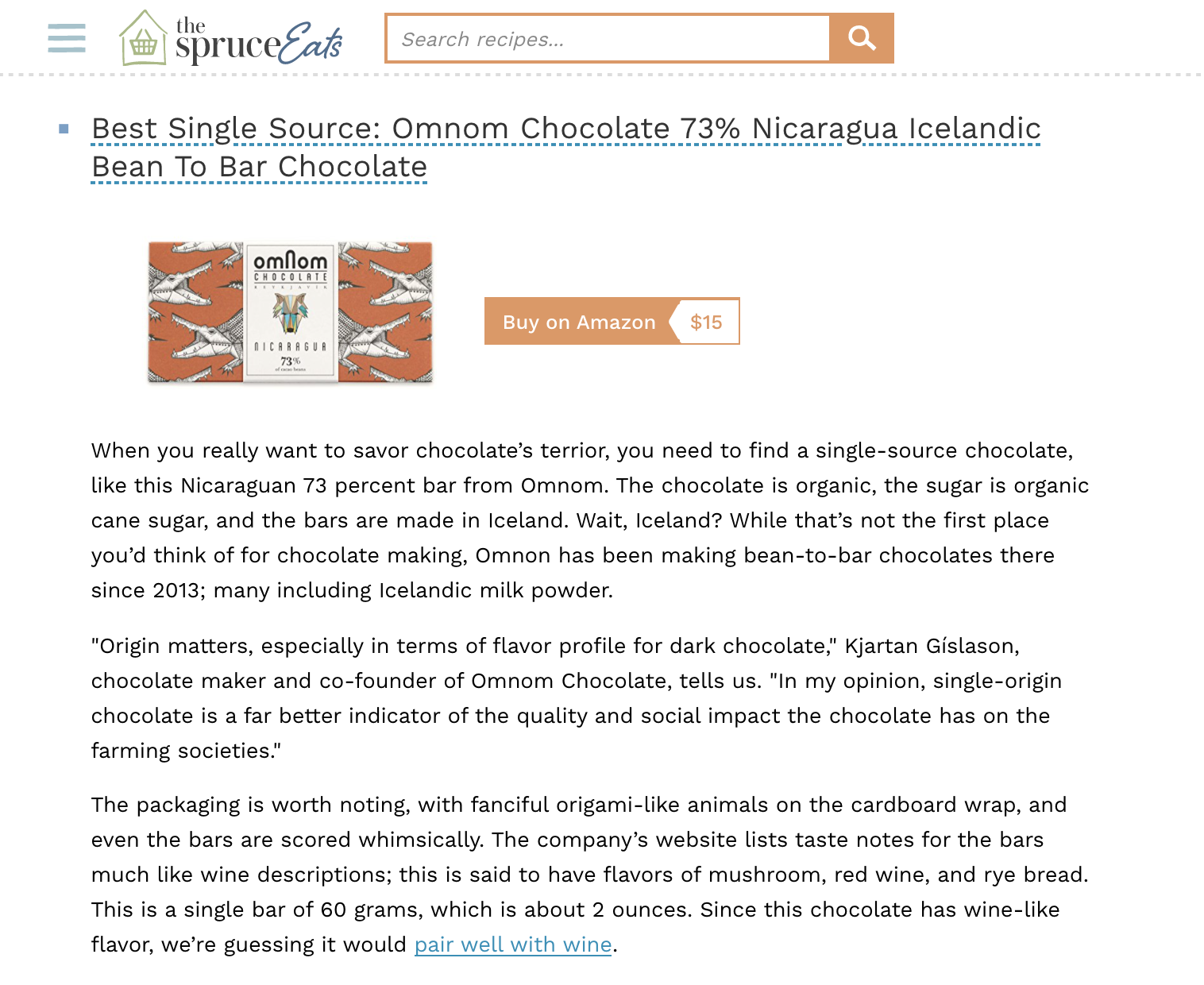 Best single origin chocolate bar article